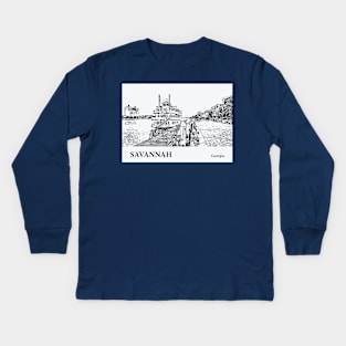 Savannah - Georgia Kids Long Sleeve T-Shirt